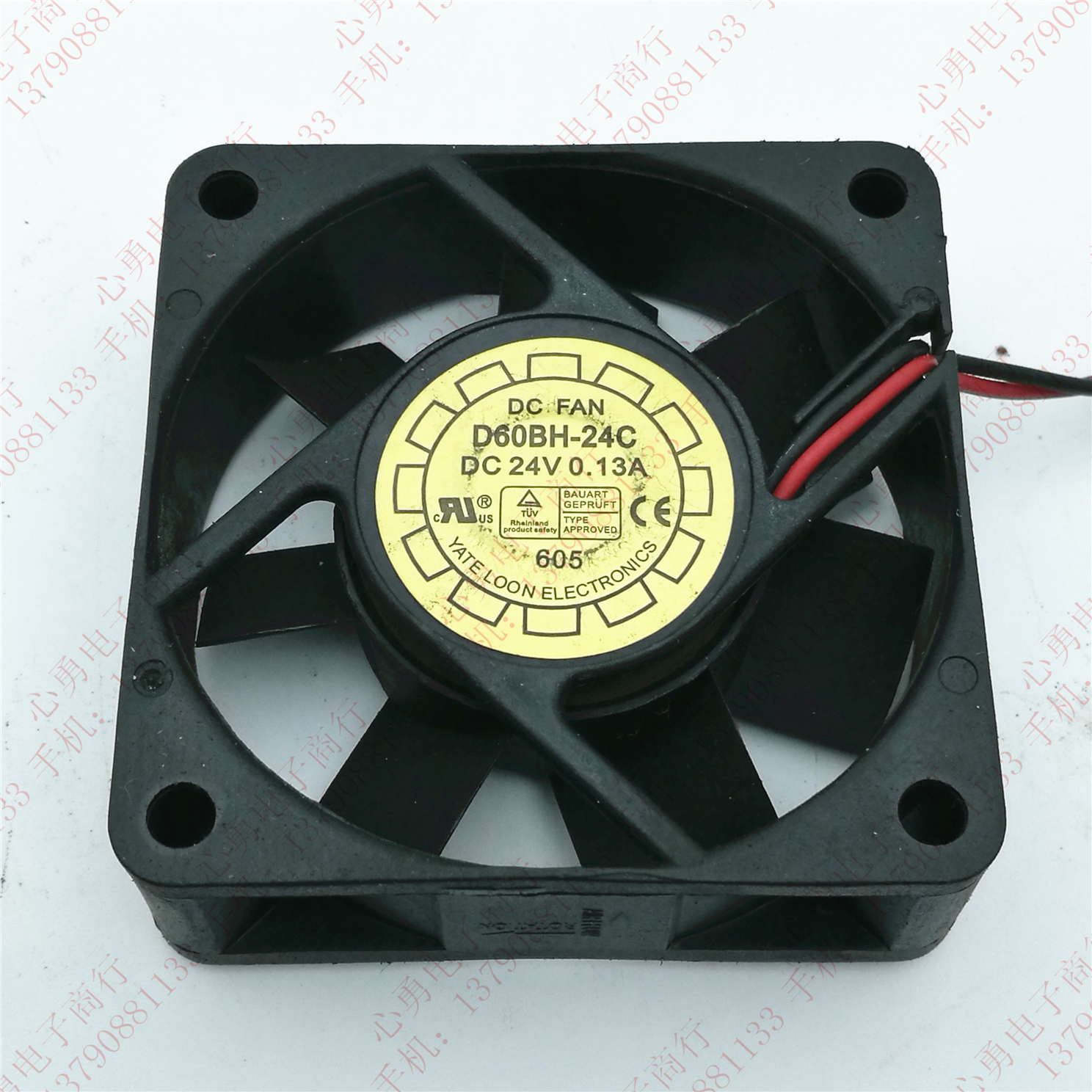 原装 YaLn FAN/悦伦 D60BH-24C 24V 0.13A 6020 变频器散热风扇