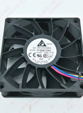 原装  FFB0812SH 12V 0.6A 8025 8CM 大风量服务器散热风扇