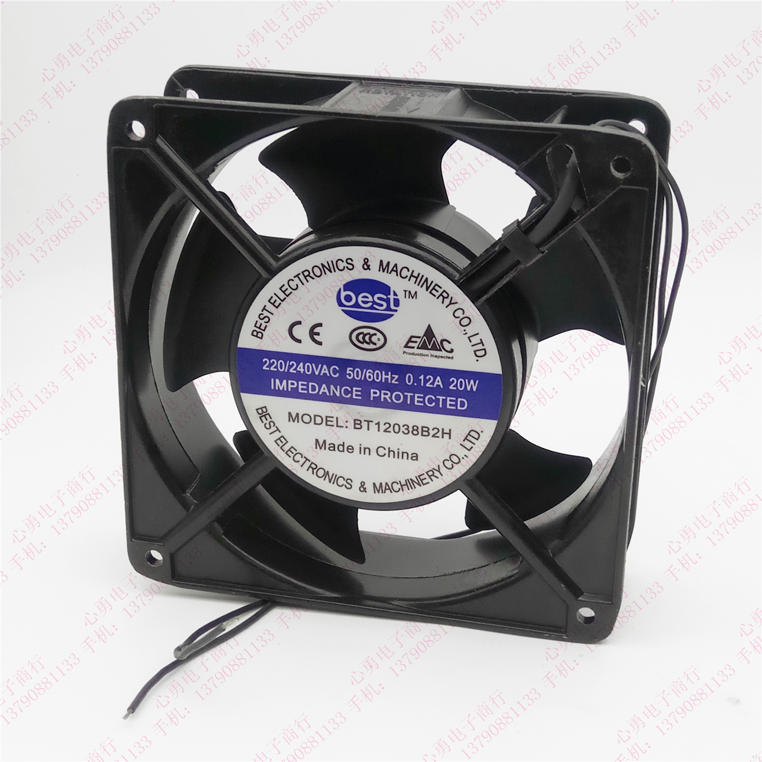 maxair BT220轴流风扇 BT12038B2H 超声波焊接机220-240V散热风扇