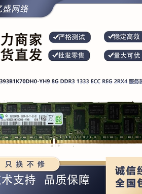 三星 M393B1K70DH0-YH9 8G DDR3 1333 ECC REG 2RX4 服务器内存条