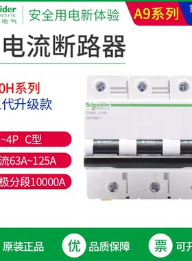 169施耐德断路器C120H大电流空气开关C型1P2P3P4P分断10000A