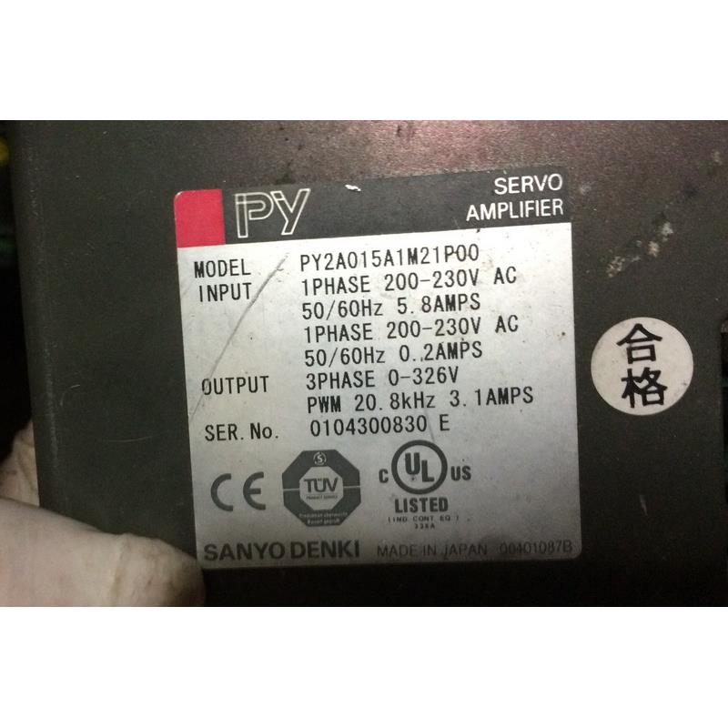 首单优惠-PY2A015A1M21P00 二手三洋驱动器 现货 专业销售维修一