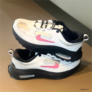 球鞋定制 Nike Air Max Bliss 复古机能风低帮甜酷女款白粉老爹鞋