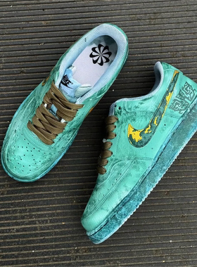 球鞋定制 Nike Court Vision 搜神记青铜器图腾国风低帮男女板鞋