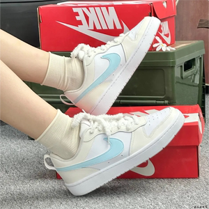 球鞋定制 Nike Court Borough Low 海盐蛋挞甜妹简约低帮女款板鞋
