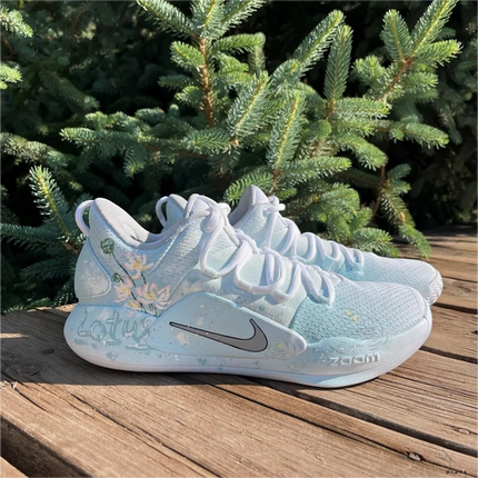 球鞋定制 Nike Hyperdunk X 晚塘夏日清新淡雅青绿低帮男女篮球鞋