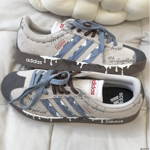 Adidas球鞋定制低帮百搭男女板鞋