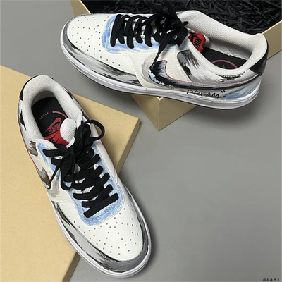 Nike球鞋定制男女泼墨低帮板鞋