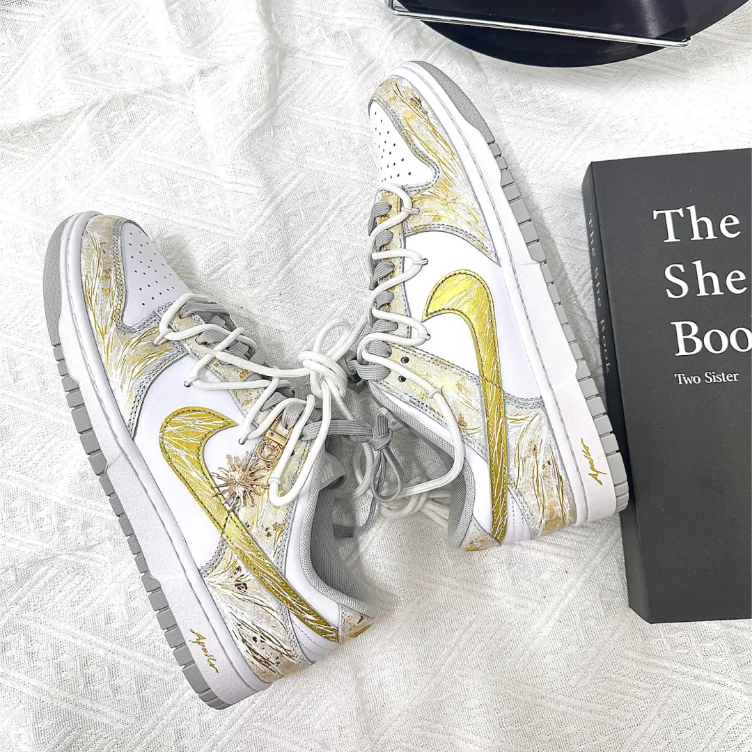 球鞋定制 Nike Dunk太阳神阿波罗斑驳感烫金工艺男女休闲低帮板鞋,运动鞋new,板鞋,淘宝优惠券,粉丝福利购,淘宝优惠卷