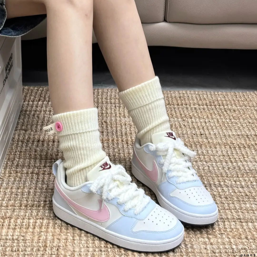 球鞋定制 Nike Court Borough 海盐奶泡甜妹可爱温柔百搭低帮板鞋,运动鞋new,板鞋,淘宝优惠券,粉丝福利购,淘宝优惠卷