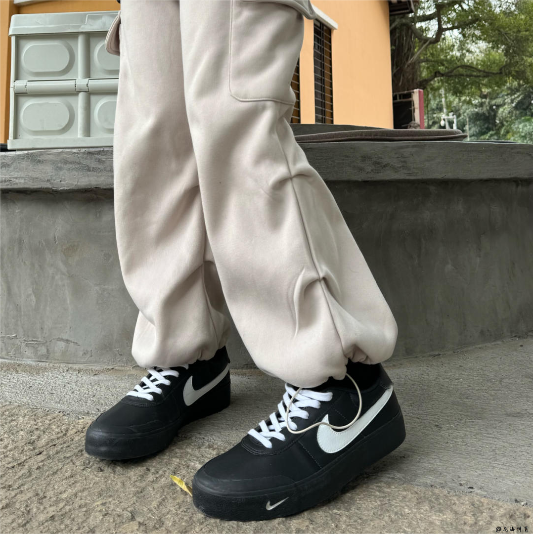 球鞋定制 Nike Court Shot霜月黑白武士百搭复古简约低帮男女板鞋