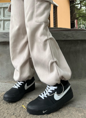 球鞋定制 Nike Court Shot霜月黑白武士百搭复古简约低帮男女板鞋