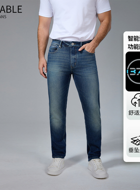 TIMEABLE 25新款37.5四季靛蓝经典直筒牛仔裤Z389