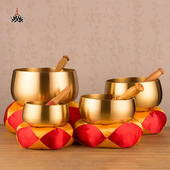 铜磬纯响铜法器铜罄3.5英寸 8英寸铜罄钵佛音碗修行钵黄铜钵摆件