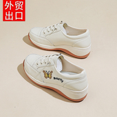 软底单鞋 品牌特价 商场新款 牛皮通勤百搭时尚 真皮休闲鞋 女2025秋季