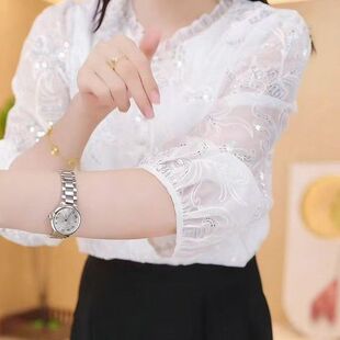 雪纺蕾丝衫轻盈且舒适尽显女性魅力