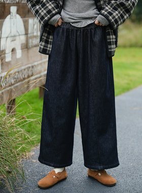 古苔 加绒牛仔直筒裤这个冬天zui伟大的裤子出现了ju显瘦百搭裤子