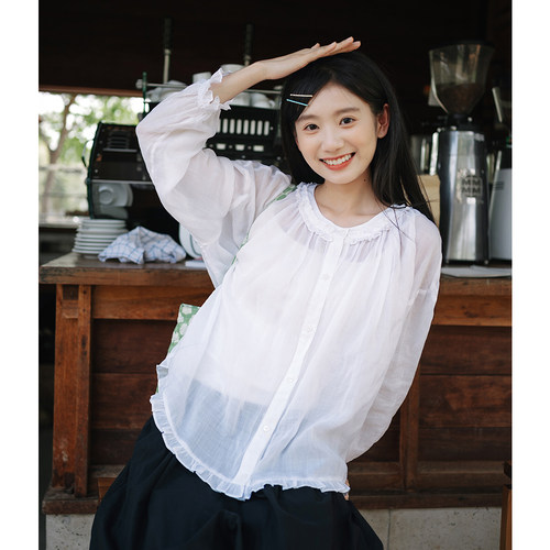 夏季苎麻防晒衣古苔防晒也是美的