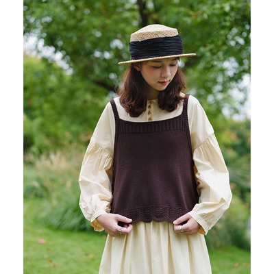 古苔秋冬三明治穿法保暖马甲上衣