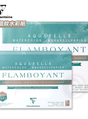 （ART）CF法国克莱方丹 FLAMBOYANT 创意粗纹水彩纸 300g 单包/本