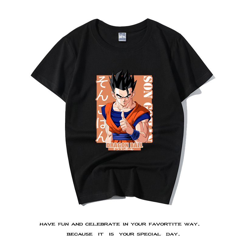 七龙珠Z孙悟饭T恤联名服装神饭日系潮牌动漫周边纯棉男短袖衣服夏