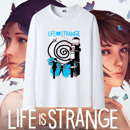 游戏奇异人生life is strange游戏周边衣服男春款圆领纯棉长袖T恤