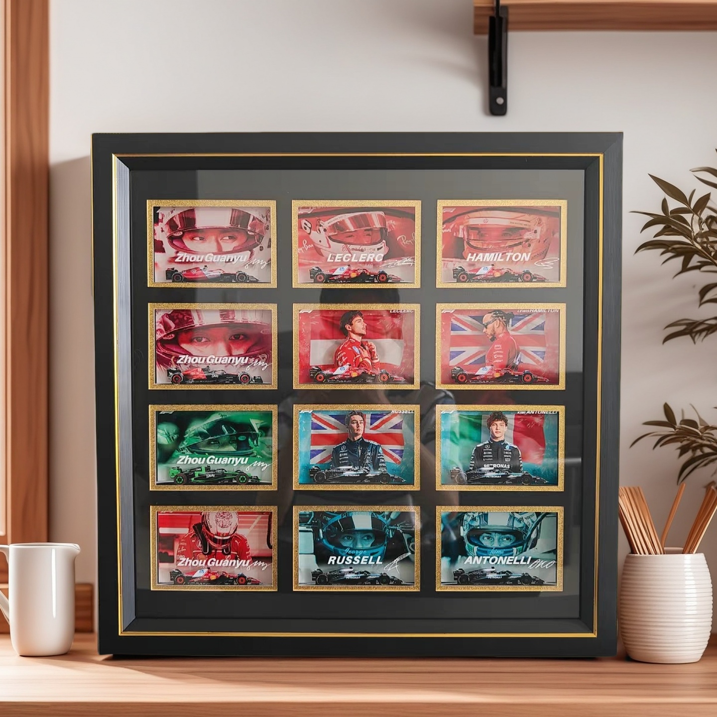 8*12亚克力水晶纪念卡卡砖收纳展示相框球星卡游戏卡收藏防尘相框