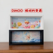 适用POPMART泡泡玛特DIMOO瞬间 奇遇系列手办盲盒收纳展示场景盒