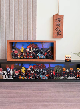 火影忍者手办盲盒展示框收纳盒