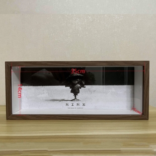 小野四代默剧系列盲盒收纳盒展示相框手办防尘娃娃展示架