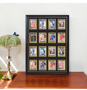 球星卡收藏展示框相框挂墙收纳盒透明玻璃防尘保护膜卡片盒子