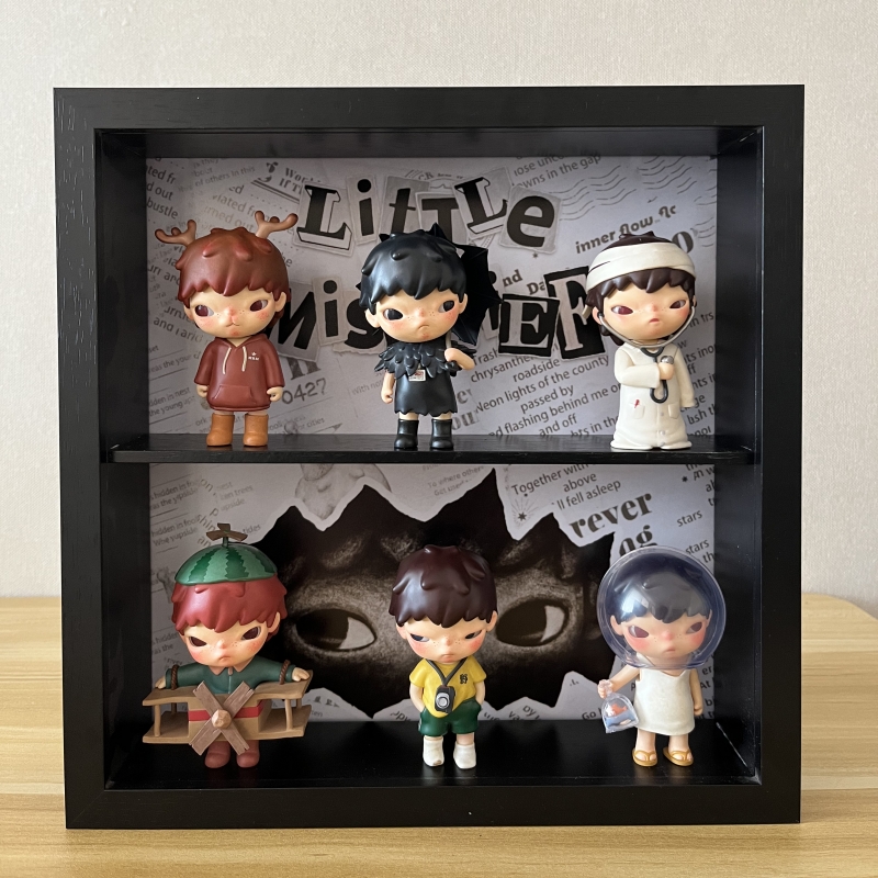 小野三代盲盒隔板中空展示收纳框