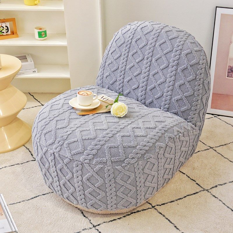 单人雪梨椅沙发套白胖子提花绒儿B童小孩全包防滑懒人小座椅沙发,居家布艺,沙发套,淘宝优惠券,粉丝福利购,淘宝优惠卷