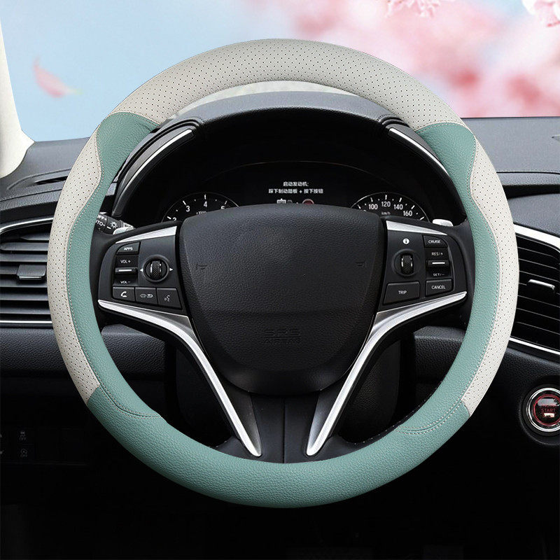 新款汽车方向盘套四季通用车把z套女款可爱防滑吸汗夏季卡通方向