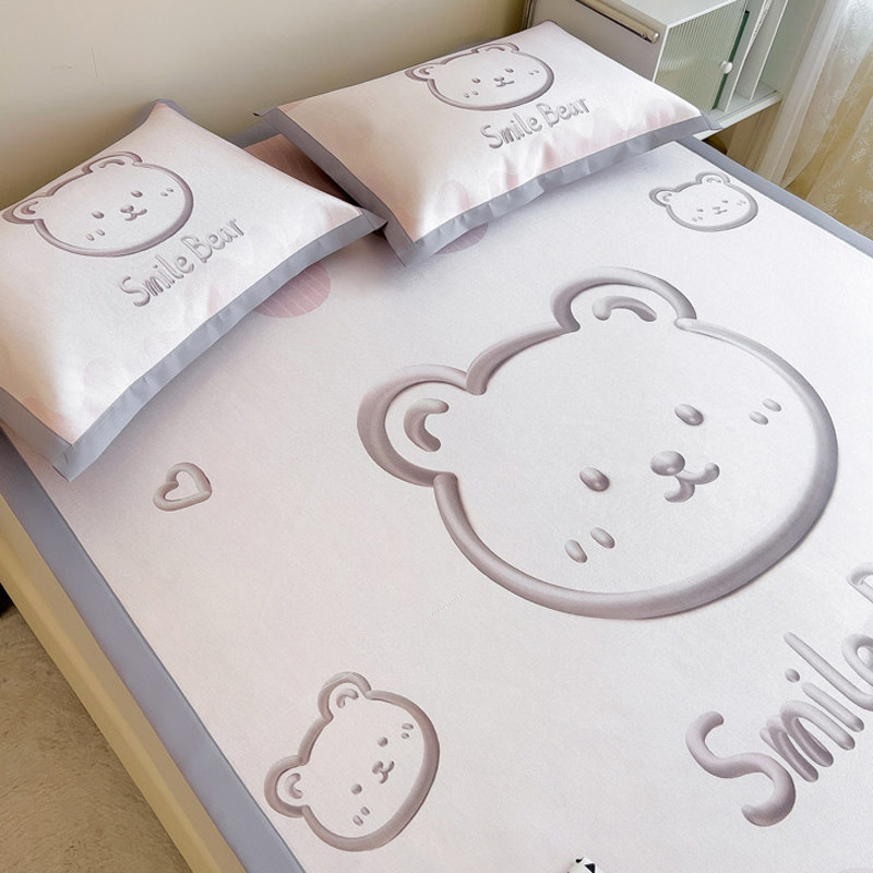 A类夏季冰丝凉席三件套可机水洗高端H床垫夏天儿童空调软席子床单,床上用品,冰丝席,淘宝优惠券,粉丝福利购,淘宝优惠卷
