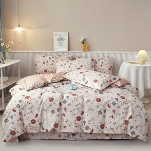 100纯棉被套单件全棉被罩200X2C30双人6X7四件套床上用品四季通用