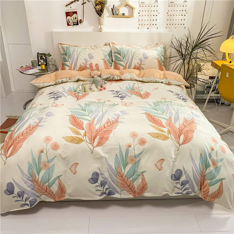 纯棉被套单件150x200x230学生宿舍单人全O棉磨毛加厚被罩床品被单