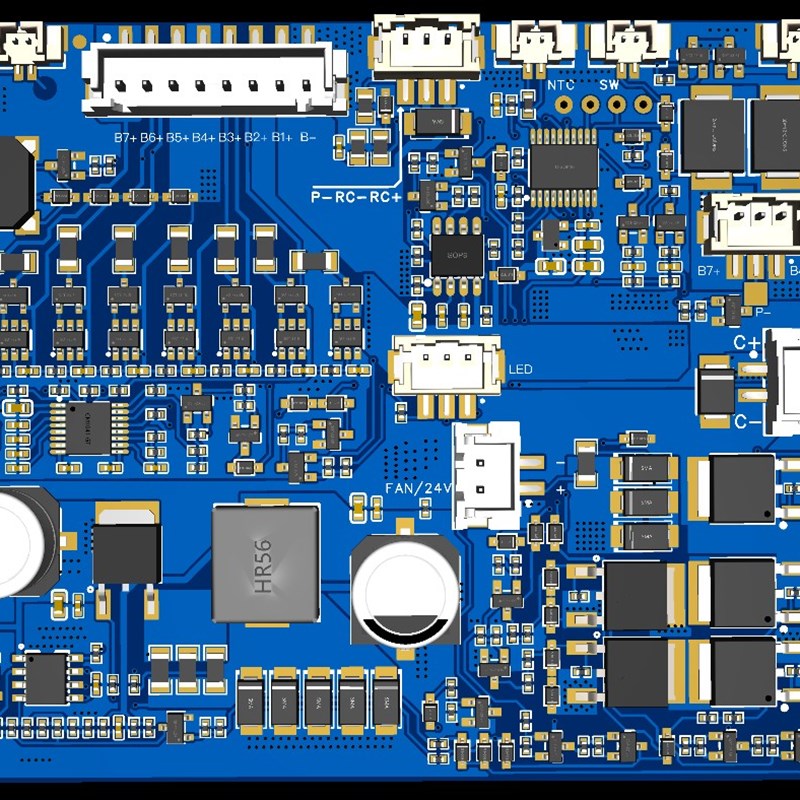 24V12V通用强起启动电u源应急电源7串充电保护板+继电器控制保护
