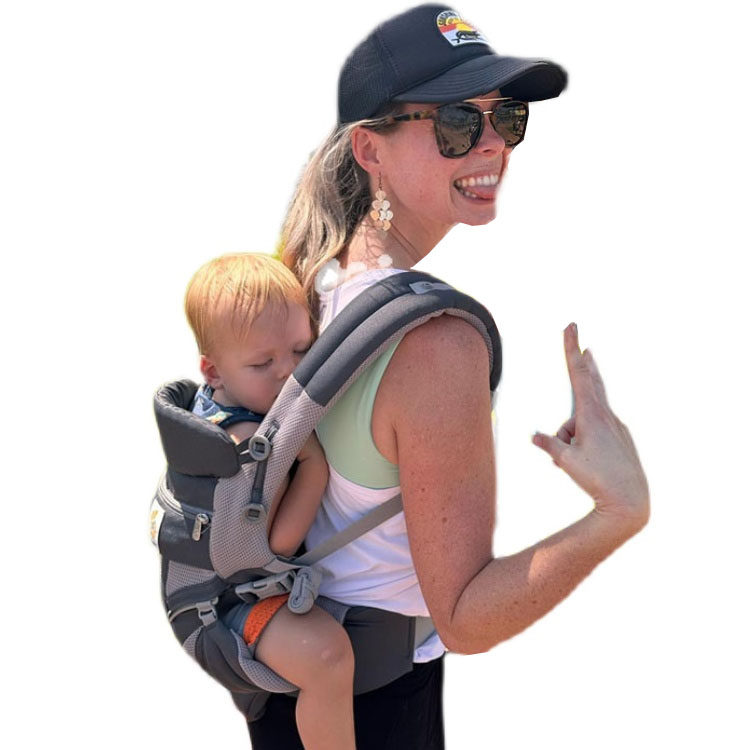 ergo婴儿背带前抱式小月龄腰凳夏季外出简易二背宝宝多功能狗轻