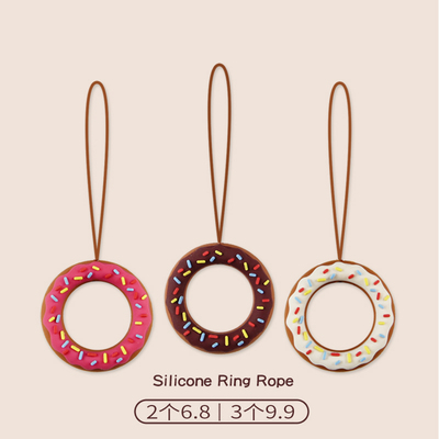 可爱硅胶甜甜圈手机少女心挂绳