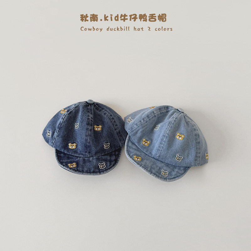 韩版宝宝帽子春秋季可爱超萌小熊牛仔软檐棒球帽儿童遮阳鸭舌帽潮,童装/婴儿装/亲子装,帽子,淘宝优惠券,粉丝福利购,淘宝优惠卷