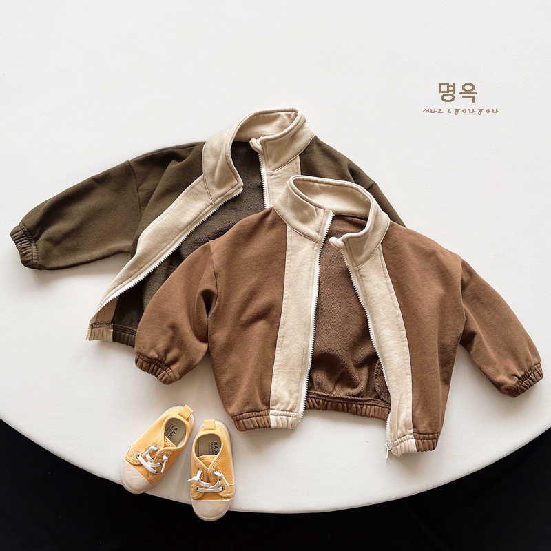 韩版撞色外套春秋季2026新款男女童复古日系开衫卫衣外套童装3岁4,童装/婴儿装/亲子装,普通外套,淘宝优惠券,粉丝福利购,淘宝优惠卷