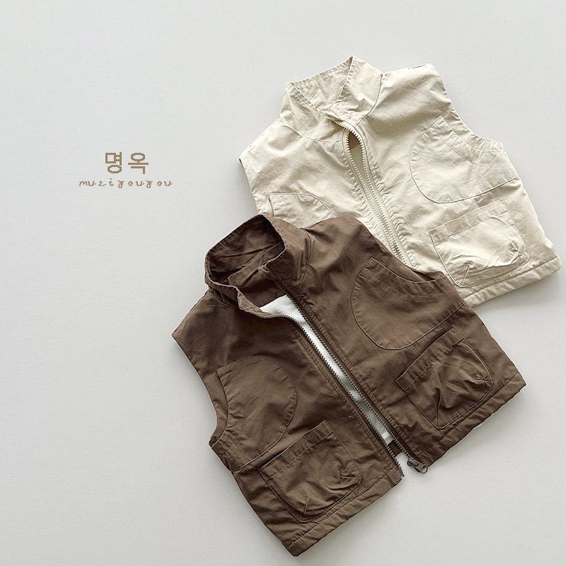 2026男童工装马甲冬季新款中小女宝宝韩版加绒保暖潮酷背心童装潮,童装/婴儿装/亲子装,马甲,淘宝优惠券,粉丝福利购,淘宝优惠卷