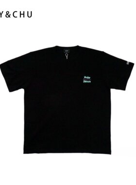 JOYCHU原创设计 郭文韬蒲熠星周峻纬同款 MS短袖纯棉刺绣T恤夏