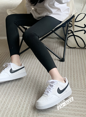 向往体育 Nike/耐克 Court Vision简版AF1女子小空军白板鞋DH3158