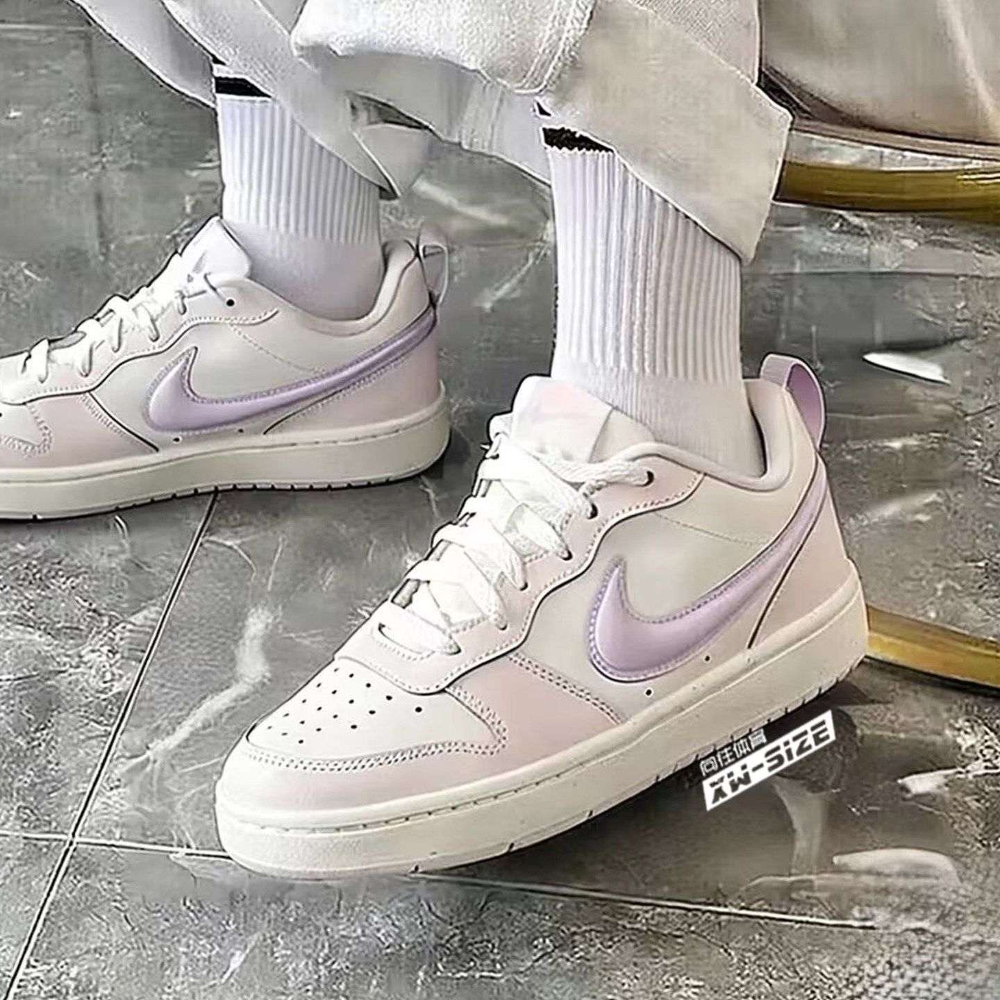 向往体育Nike/耐克Court Borough新款经典休闲百搭板鞋IQ9796-151