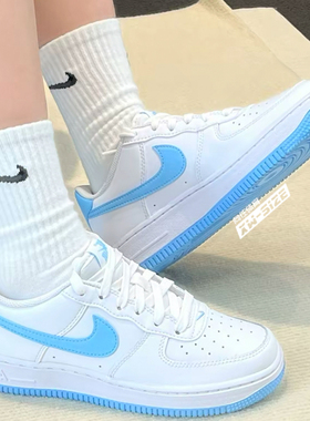 向往体育Nike耐克Air Force 1女子AF1白粉空军一号板鞋FV5948-100