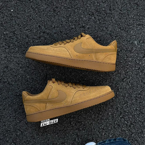 向往体育Nike/耐克Court Vision男子低帮小麦休闲板鞋IQ9749-700