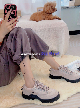 向往体育 Nike/耐克Lahar女子厚底麂皮增高马丁靴子DD0060 DB9953