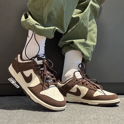 向往体育Nike/耐克Dunk Low复古白棕男子休闲板鞋FQ8249-104